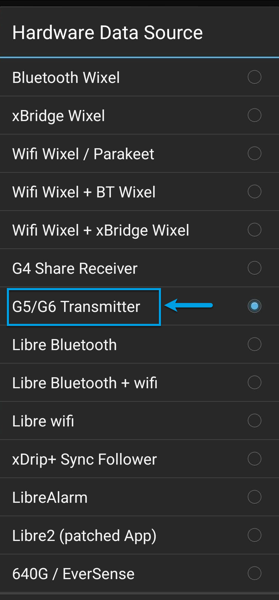 Data Source G5/G6 Transmitter